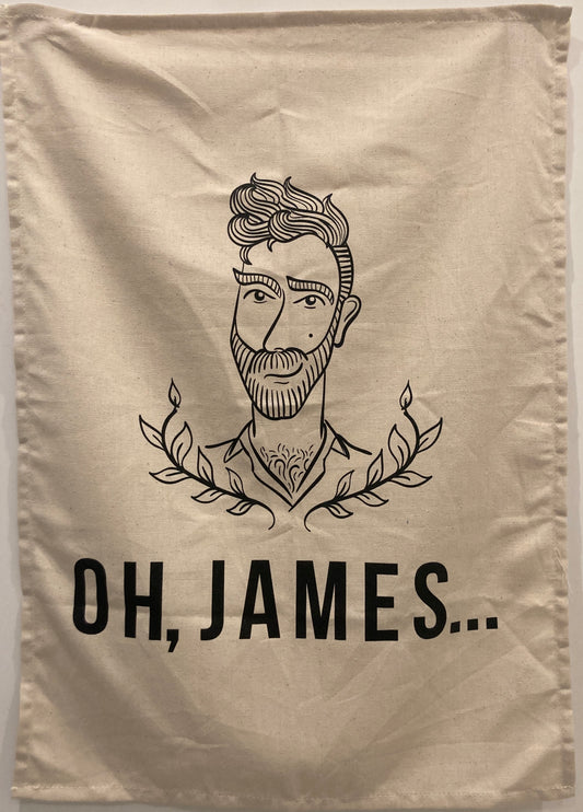 Oh, James... Logo Tea Towel - OH, JAMES...