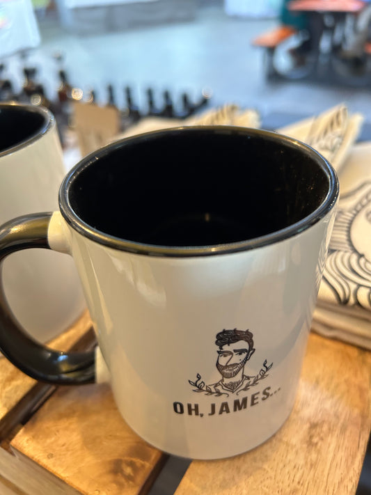 Oh, James… Logo Mug - OH, JAMES...