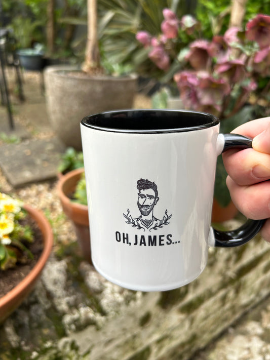 Oh, James… Logo Mug - OH, JAMES...
