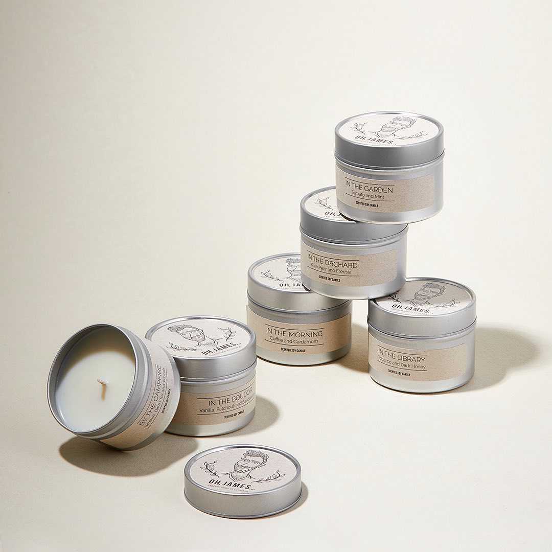 Oh, James...Scented Soy Candles Handmade in London