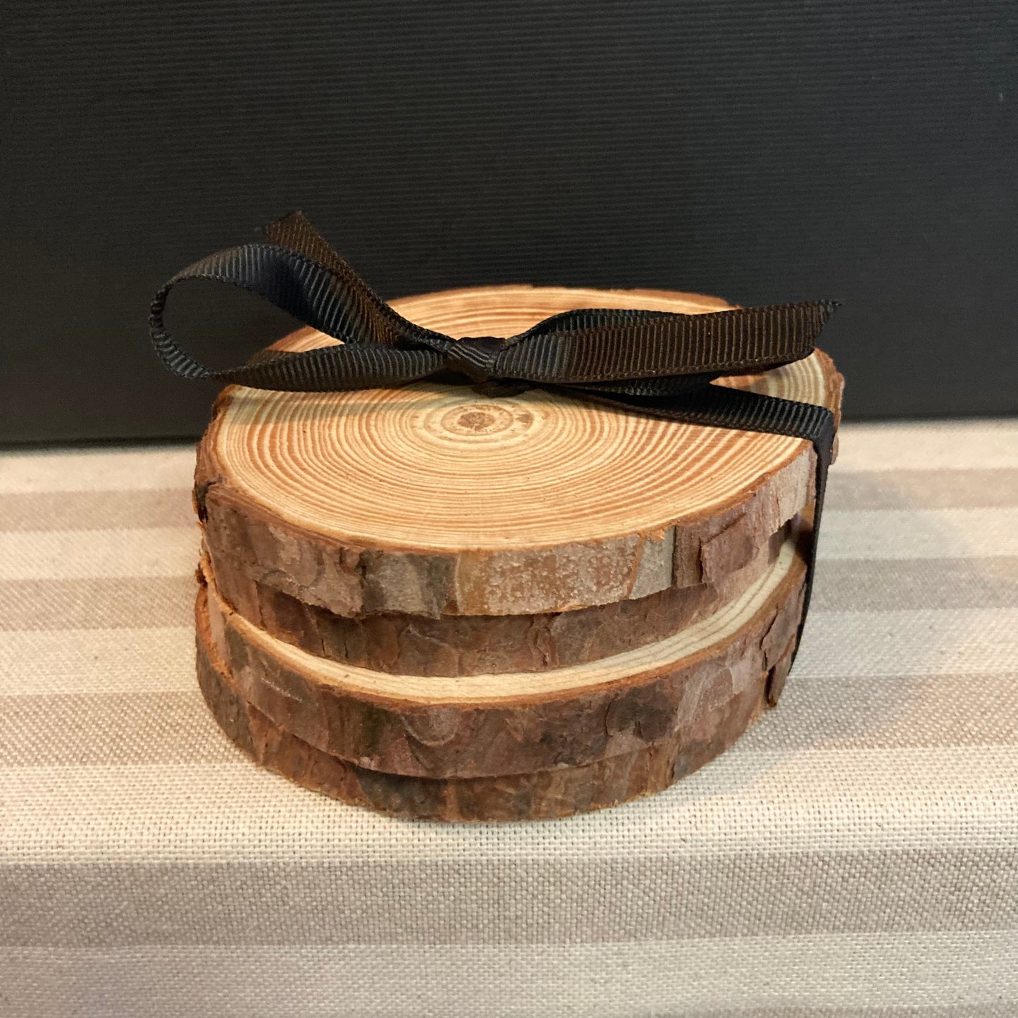 Natural Wood Coasters (Set of 4)