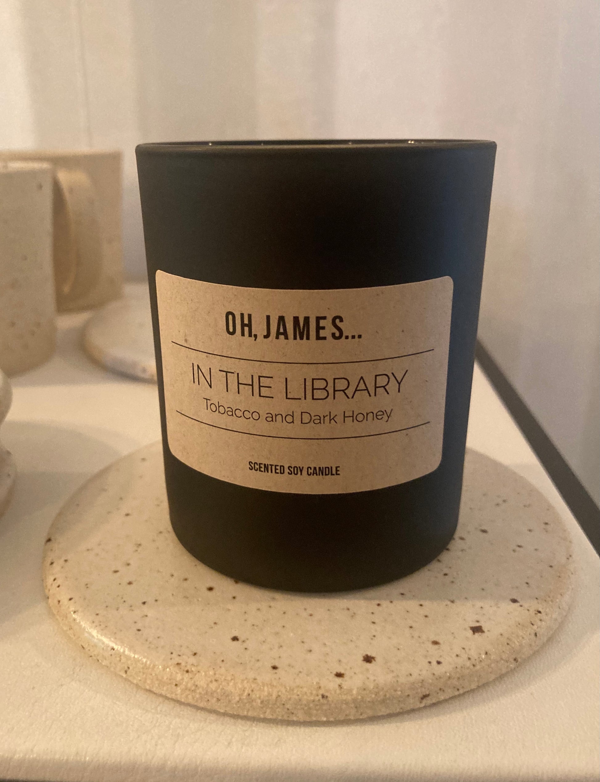 Candle trivet - OH, JAMES...